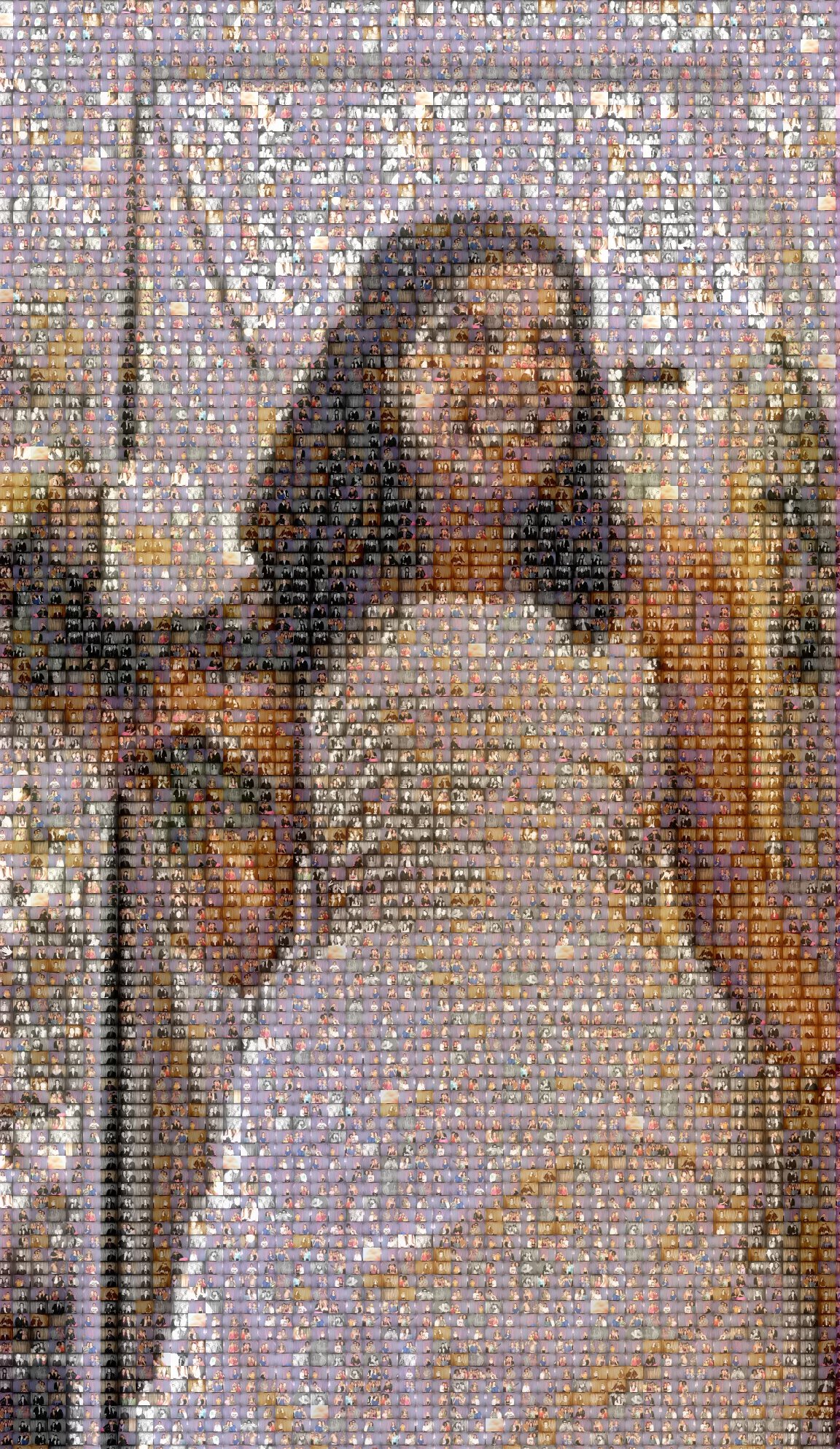 A Mosaic Tapestry of Xan from her Photobooth images.